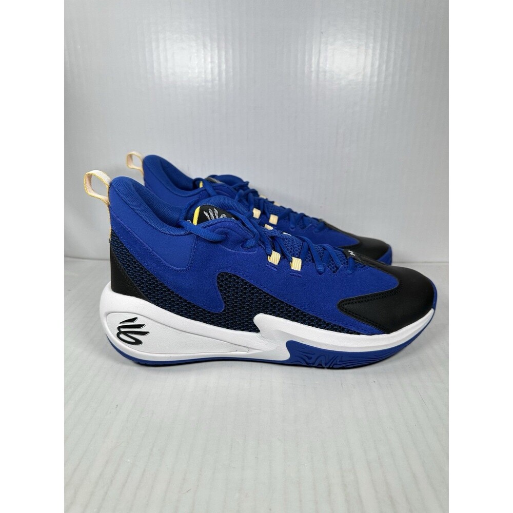 Under Armour Curry 3Z 25 Suede Basketball Shoes Royal White Men's 11 6000750-400